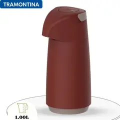 TRAMONTINA - Termo con Sifón 1 Lt Rojo -