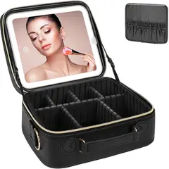 GENERICO - Neceser de Maquillaje con Espejo Led