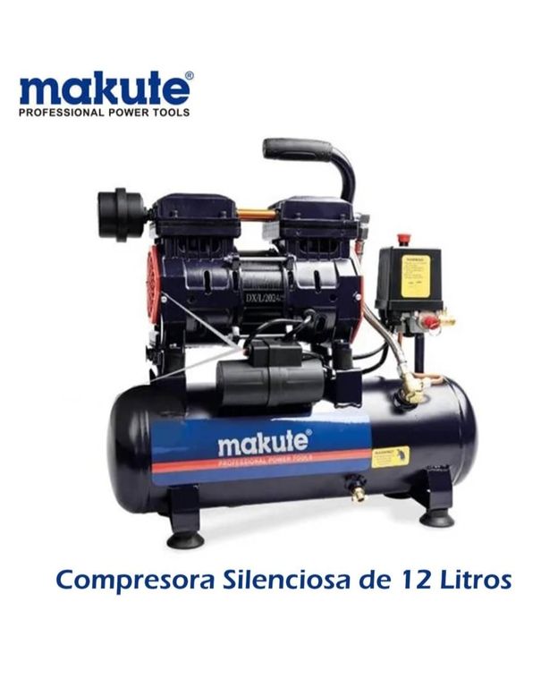 COMPRESORA SILENCIOSA DE AIRE DE 12 LITROS –