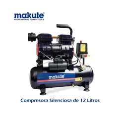 MAKUTE - COMPRESORA SILENCIOSA DE AIRE DE 12 LITROS –