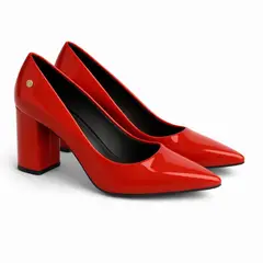 GENERICO - Zapato Reyna Rojo taco 5 charol