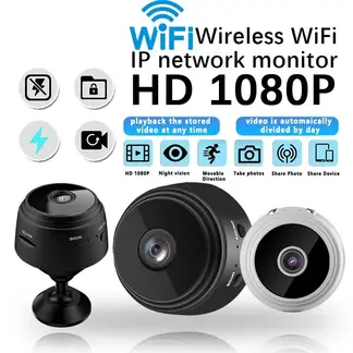 OEM - Cámara Espia Cámara Mini WiFi 1080P HD Grabadora De Voz Vigilancia Inalámbrica