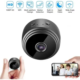OEM - Mini Camara Espia Oculta Videocámara 1080P HD WiFi Cámara Vigilancia Visión Nocturna Infrarroja