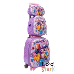 GENERICO - MOCHILA KPOP SET DE 3 PIEZAS CON BRILLOS