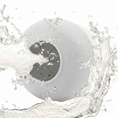 GENERICO - Parlante de Ducha Bluetooth Manos Libres Micrófono Integrado Contesta Llamadas - Blanco - M