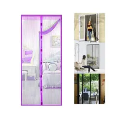 GENERICO - Cortina Malla Imantada Antimosquitos Zancudos Mosquitera 210x100cm - Purpura - M