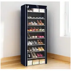 GENERICO - Zapatero Organizador De Dormitorio 9 Niveles Multiusos Negro