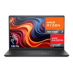 Dell - Laptop Dell, AMD Ryzen 7 7730U, 16GB RAM, 512GB SSD, 15.6" FHD Touch Screen, Win 11
