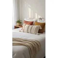 ZALMOHADAS - Cojín Boho “Arena Serena” 25×60