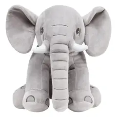 GENERICO - Elefante De Apego Peluche Para Bebés Y Niños Color Gris 40cm