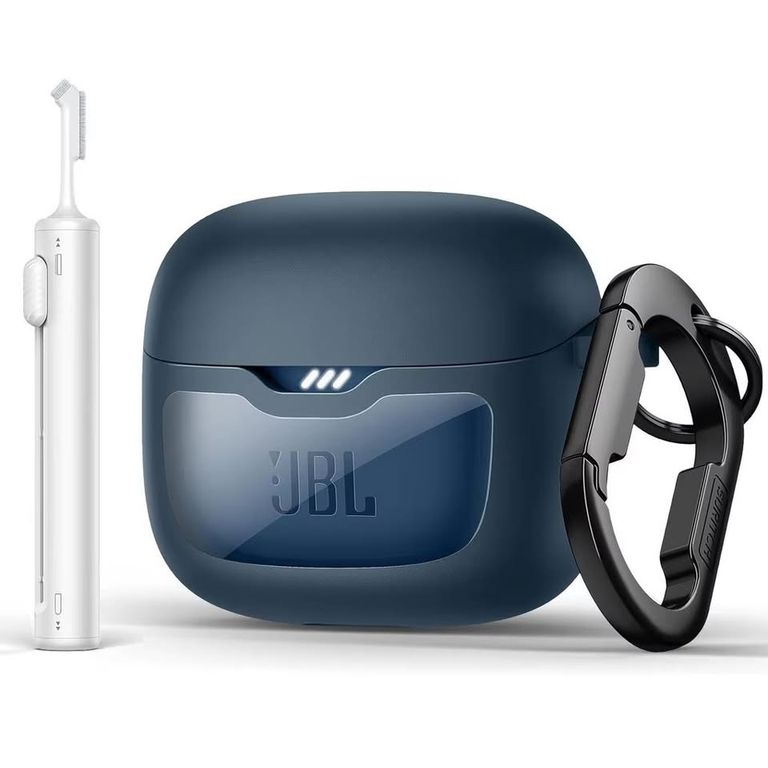 Funda Suritch Para audífono Jbl Tune Flex 2 / Jbl Tune Flex Con Kit De Limpieza azul