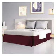 GENERICO - Faldón de cama classic guinda