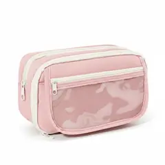 GENERICO - Cartuchera neceser 4 compartimientos-Rosado