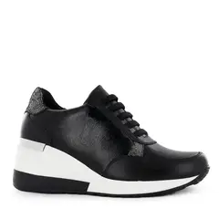 ECCO - Zapatilla Urbano Cuero Mujer Negro Zirah01