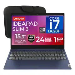 LENOVO - Laptop notebook IdeaPad Slim 3 Core i7-13620H intel UHD Graphics 24gb Ram 1tb ssd 15.3″ WUXGA