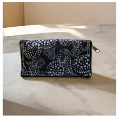 GENERICO - Bolsa Reutilizable Plegable 2 en 1 Diseño Mariposas Negra