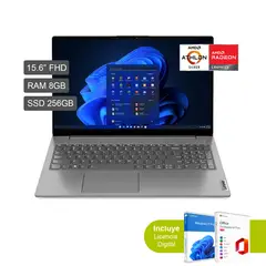 LENOVO - Laptop V15 G4 AMN AMD Athlon Silver 7120U 8GB RAM 256GB SSD 156 FHD 82YU00X5LM + WO