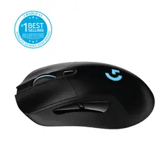 LOGITECH G - Mouse inalámbrico Logitech G703 LIGHTSPEED con sensor HERO 25K para gaming Negro