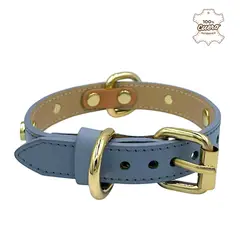 PERRY JHAN - Correa Collar Para Mascotas de Cuero - Talla L