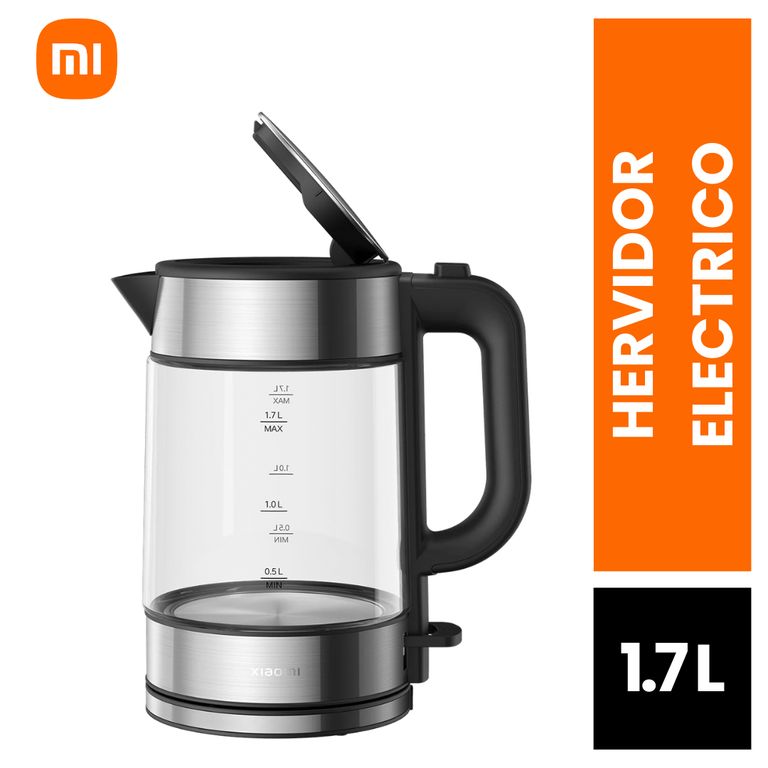 Hervidor Eléctrico Capacidad 1.7 L Pantalla LED Potencia 2200W Ebullición Rápida Filtro Extraible