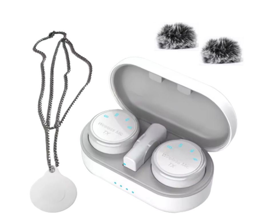 Micrófono Solapero Inalámbrico Dual Corbatero Tipo C K15