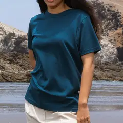 ALMATIVA - Polo Cuello Redondo 100% Algodón Pima Peruano Certificado Mujer