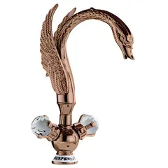 GENERICO - MEZCLADORA PARA LAVATORIO AL MUEBLE TIPO CISNE ROSE M00805