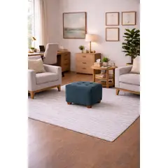 ARTSOFA - Puff Armonic Azul Acero Antifluido