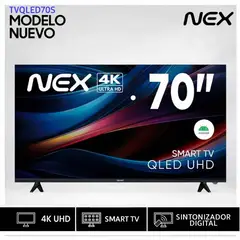 NEX - Televisor QLED 70 4K ULTRA HD ANDROID TV TVQLED70S