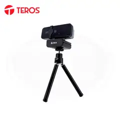 TEROS - WEBCAM TE-9072 2K MICROFONO INCORPORADO + TRIPODE CONEXIÓN USB 2.0