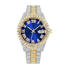 GENERICO - Reloj de Cuarzo con Incrustaciones de Brillantes