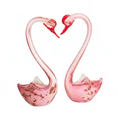 PANORAMA HOGAR - PAREJA DE CISNES VERONA VIDRIO MURANO