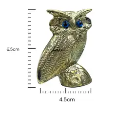 MFAP BRONCERIA Y ANTIGUEDADES - Buho de la fortuna en bronce fundido 6.5 cm alto