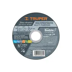 TRUPER - Disco Tipo 41 de 4-12 x 1 mm corte multimaterial - 18651