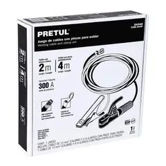 PRETUL - Cables con pinzas para soldadoras de arco y ADA-SOLT - 24349