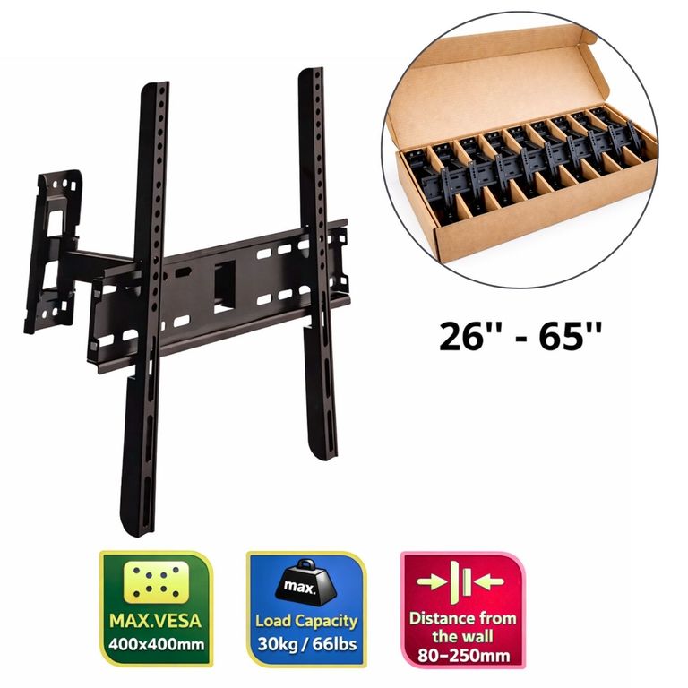Caja de 10 Soporte montaje de TV MD3123 LCD/LED de 26 a 65 pulgadas