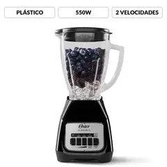 OSTER - Licuadora 2 velocidades+Pulso Vaso De Vidrio BLSTKAGBPB