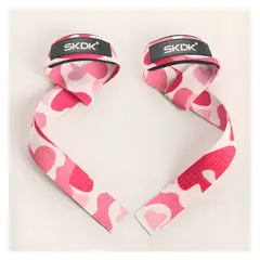 ASIA IMPORT - Straps Muñequeras Skdk Pesas Gym Crossfit - Rosado Camuflado