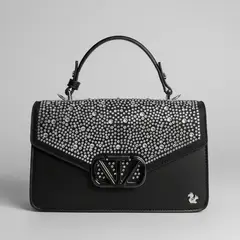 ARDILLA - Cartera morral de fiesta Roja pedreria