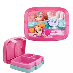 GENERICO - LONCHERA TIPO BENTO PRO 3 DIVISIONES PAWPATROL SKYE