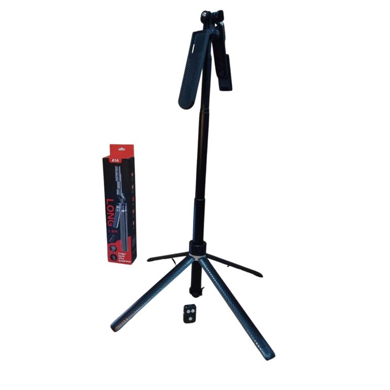 Trípode Plegable Estabilizador Multifuncional Convertible a Palo Selfie Extensible A14
