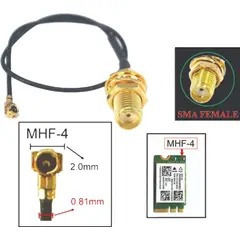 GENERICO - CABLE PIGTAIL MHF4 SMA HEMBRA 17CM