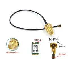 GENERICO - CABLE PIGTAIL MHF4 RP-SMA HEMBRA 17CM