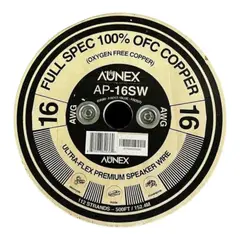 GENERICO - 5Metros De Cable Para Parlantes AUNEX - Ofc 100%Cobre - Calibre 16awg - 77 Hebras
