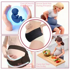 OEM - Cinturón de Soporte de Maternidad Ajustable Corsé Cuidado Prenatal Faja Soporte para el Embarazo