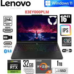 LENOVO - Laptop Gaming Legion Pro 5 16ADR10 16" WQXGA 240Hz AMD Ryzen 9 8945HX 32GB RAM 1TB SSD