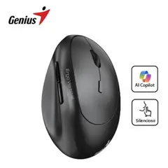 GENIUS - MOUSE ERGO 8350S AI COPILOT DUAL WIRELESSBLUETOOTH SILENT ERGONOMICO DARK 31030041400