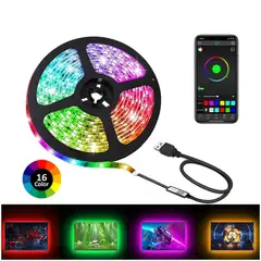 GENERICO - Luces Led RGB Multicolor De Fiesta 5 Metros Con Control Remoto