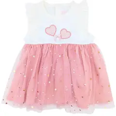 GENERICO - Vestido Corazones - Palo Rosa