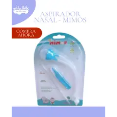 BABY - Aspirador nasal succionador de nariz limpiador nasal para bebé - MODELO MIMOS - COLOR CELESTE